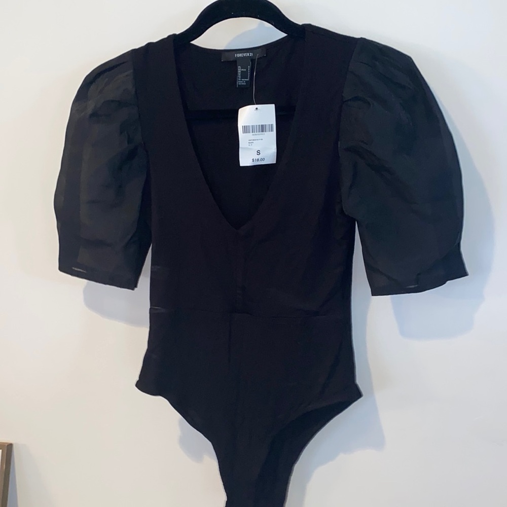 NWT Forever 21 black bodysuit